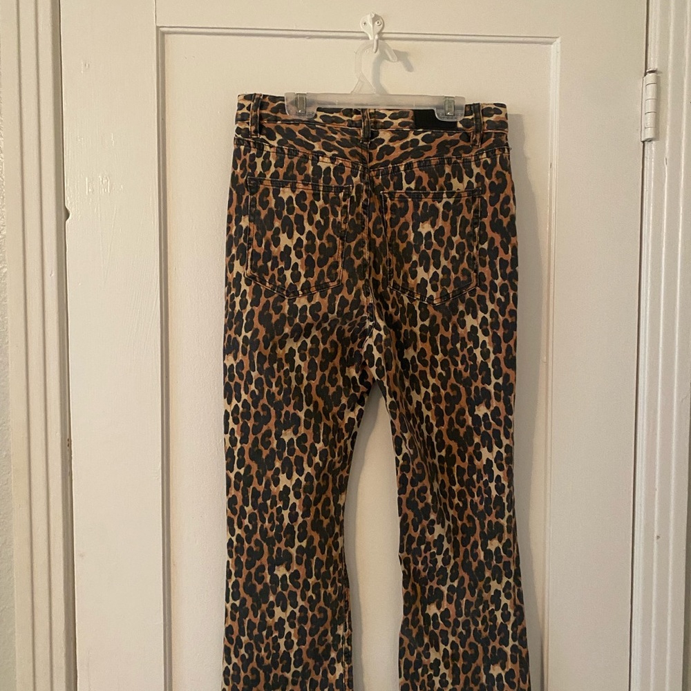 BDG Leopard Print Kick-Flare Pants - Picture 3 of 3
